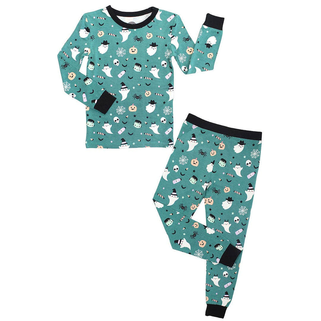 Halloween Boo Crew Ghost Glow in the Dark Pajamas