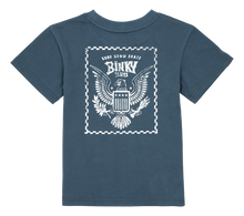 Load image into Gallery viewer, Binky Bro Eagle Crest T-Shirt: Blue
