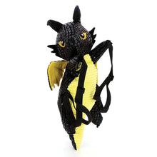 Load image into Gallery viewer, Black Dragon Stuffed Backpack
