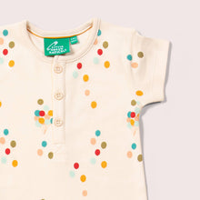 Load image into Gallery viewer, LGR Rainbow Balloons Organic Summer Romper
