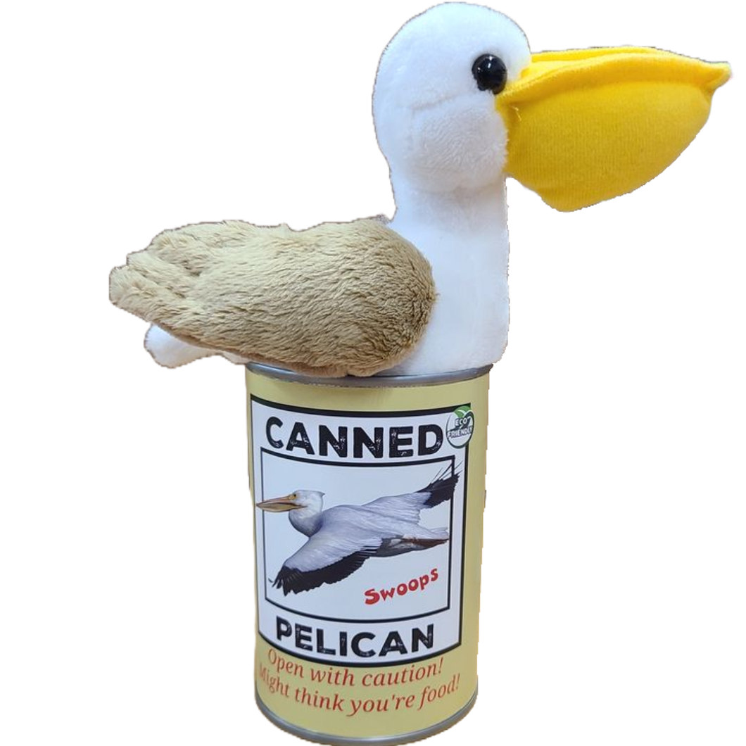 Swoops the Canned Pelican - Eco-Friendly and Recycled Gift: Pop Top Lid