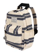 Load image into Gallery viewer, Kids Backpack (Navy Striped Canvas)
