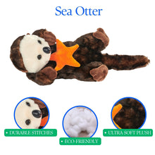 Load image into Gallery viewer, The Petting Zoo 18" (48cm) Sea Otter &amp; Starfish

