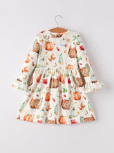 Load image into Gallery viewer, Rylee Faith Vintage Fall Print Dress
