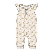 Load image into Gallery viewer, Willow + Whimsy 2 Piece SleevelessCoverall Set: Yellow

