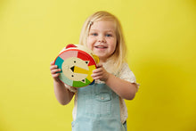 Load image into Gallery viewer, Kaleidoscope Wooden Lion Tambourine
