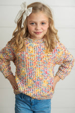 Load image into Gallery viewer, Oopsie Daisy Rainbow Confetti Crew Neck Sweater
