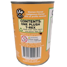 Load image into Gallery viewer, Rumble the Canned T-Rex Dinosaur Plush w/Funny Jokes: Pop Top Lid
