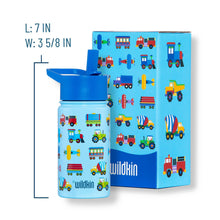 Load image into Gallery viewer, Trains, Planes &amp; Trucks 14 oz Stainless Steel Water Bottle
