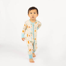 Load image into Gallery viewer, Emerson Chasing Waves Surfboard Bamboo Convertible Baby Pajamas
