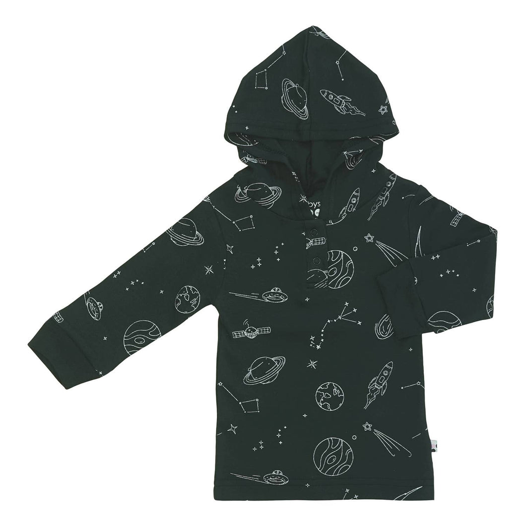 Babysoy Pattern Hoodie Sweatshirt: Space