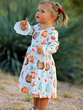 Load image into Gallery viewer, Rylee Faith Vintage Fall Print Dress
