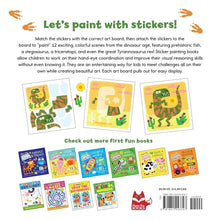 Load image into Gallery viewer, First Fun Sticker Painting: Dinosaurs - 12 Scenes to Create!
