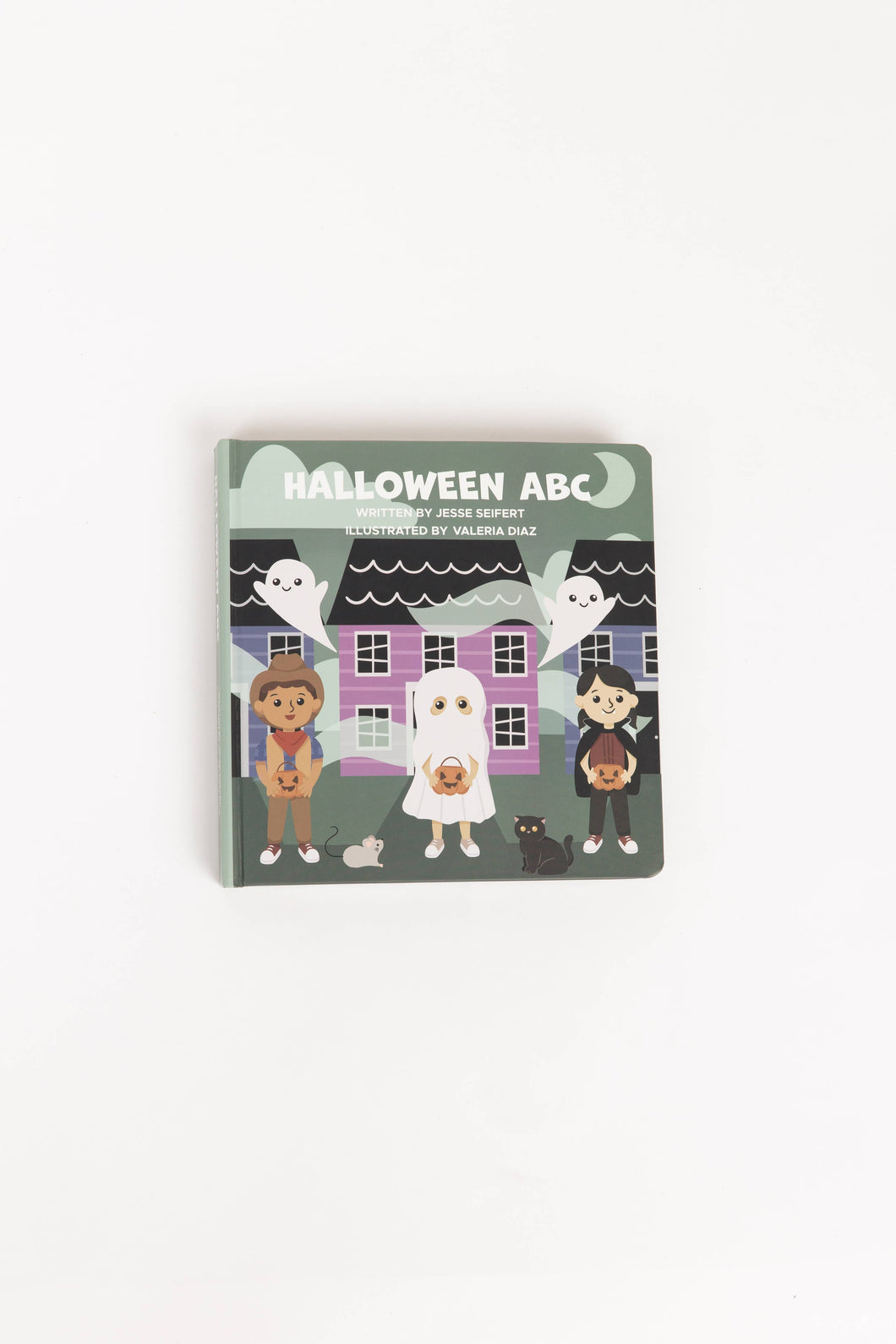 Halloween ABC Trick or Treat Alphabet Board Book Kids Gift