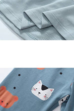 Load image into Gallery viewer, Kitty Face Top and Leggings Set (Kids): BLUE / 2Y

