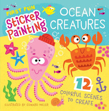 Load image into Gallery viewer, First Fun Sticker Painting: Ocean Creatures - 12 Sea Scenes
