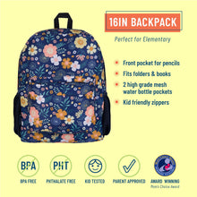 Load image into Gallery viewer, Wildflower Bloom 16 Inch Backpack

