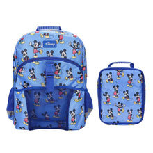 Load image into Gallery viewer, Mickey Mouse Classic 2-Piece 16” Kids Backpack &amp; Lunch Box Set For School And Travel
