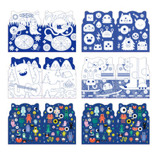 Load image into Gallery viewer, Coloring Book with Stickers: Monsters
