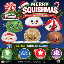 Load image into Gallery viewer, Fun Doh Christmas Squishy Dumpling Toy 12pc Holiday Display: Wholesale Price
