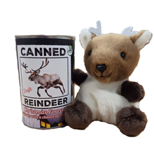 Load image into Gallery viewer, Jingle the Canned Reindeer - Christmas Plush in Can w/Jokes
