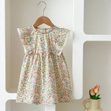 Load image into Gallery viewer, Rylee Faith Designs Floral Lace Ruffle Girls Dress
