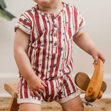 Load image into Gallery viewer, Stars &amp; Stripes Baby Romper
