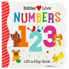 Load image into Gallery viewer, Babies Love Numbers Lift-a-Flap Board Book
