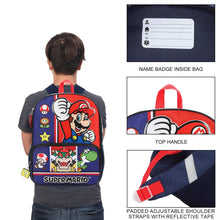 Load image into Gallery viewer, Super Mario Game Favorites 16” Backpack For School And Travel
