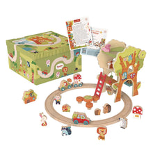 Load image into Gallery viewer, Tree House Play World with Wooden Train Tracks [24+ Months]
