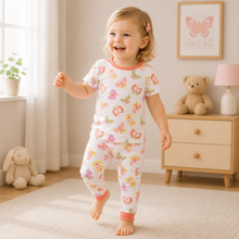 Load image into Gallery viewer, Butterfly Bamboo Short Sleeve Pajama Set
