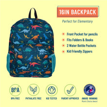 Load image into Gallery viewer, Jurassic Dinosaurs Backpack - 16 Inch
