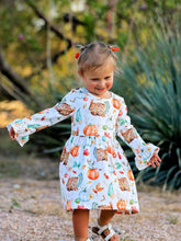 Load image into Gallery viewer, Rylee Faith Vintage Fall Print Dress
