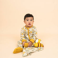 Load image into Gallery viewer, Emerson Honey Bees Bamboo Zippy Pajamas

