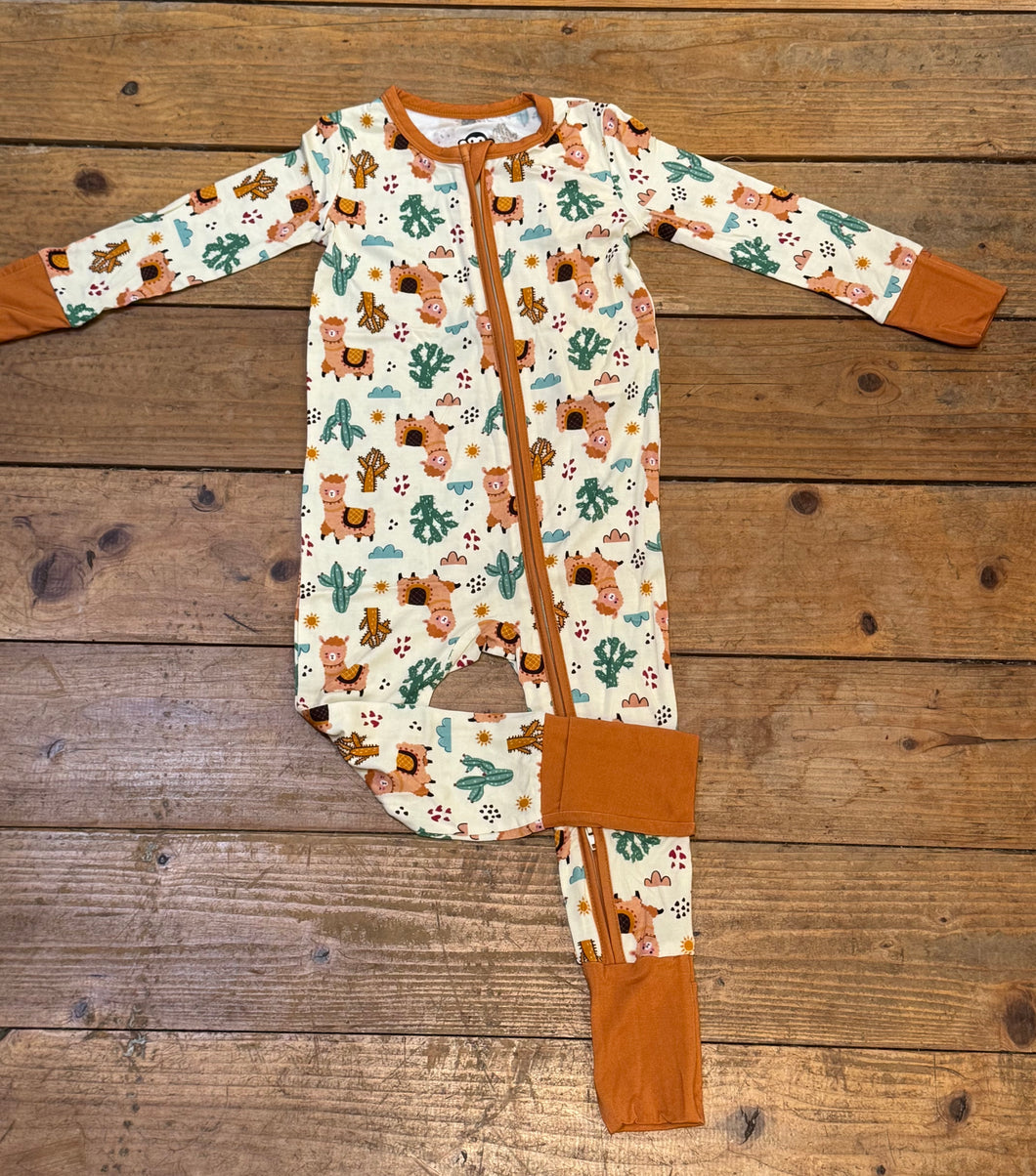 Sock Monkey Bamboo Zippy Llama