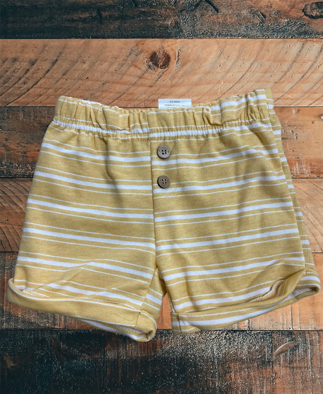 Jersey Shorts Yellow Stripe