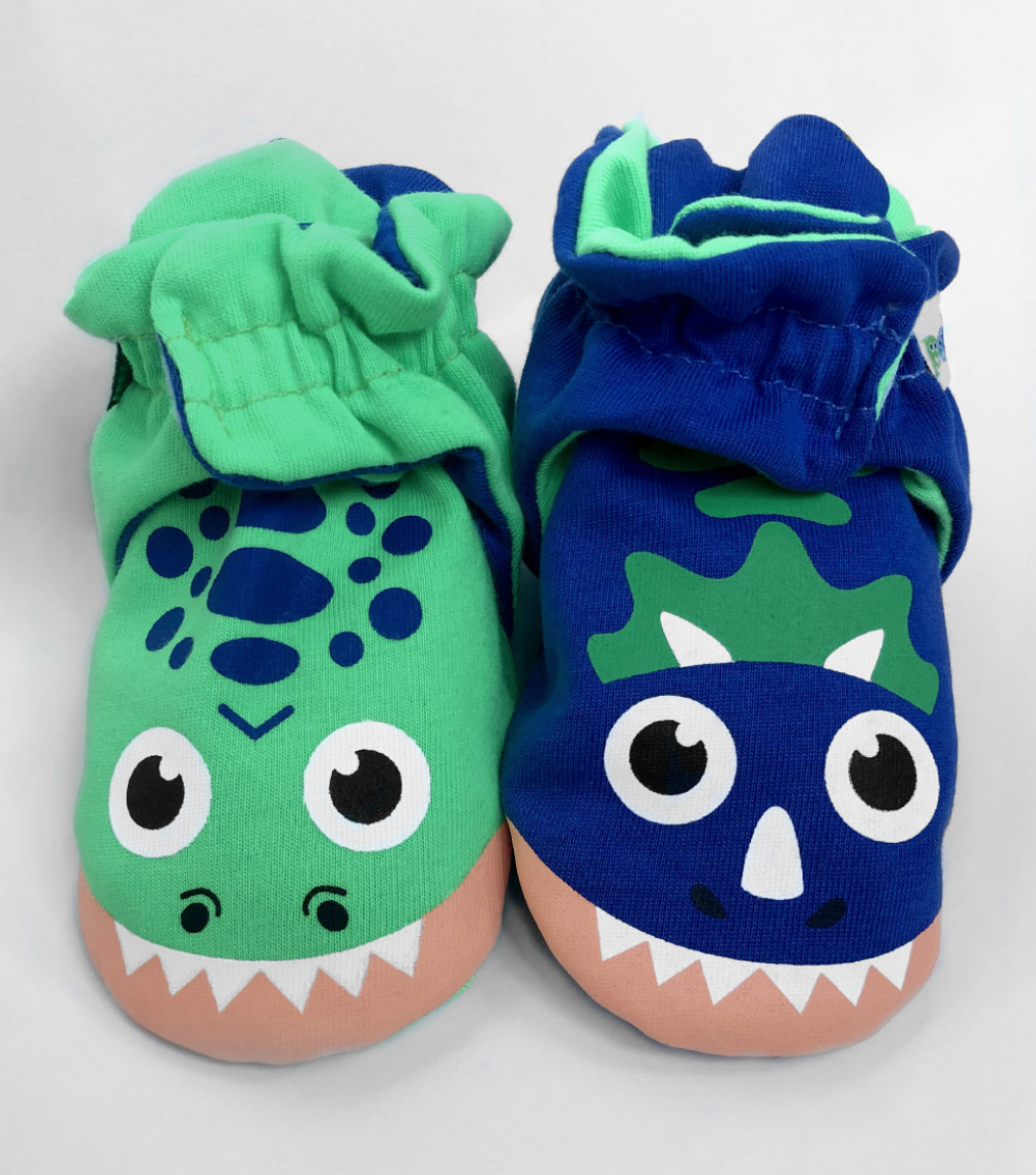 Pals Baby Booties T-Rex & Triceratops