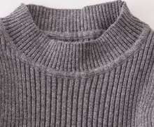Load image into Gallery viewer, Sock Monkey Sweater Dress Grey
