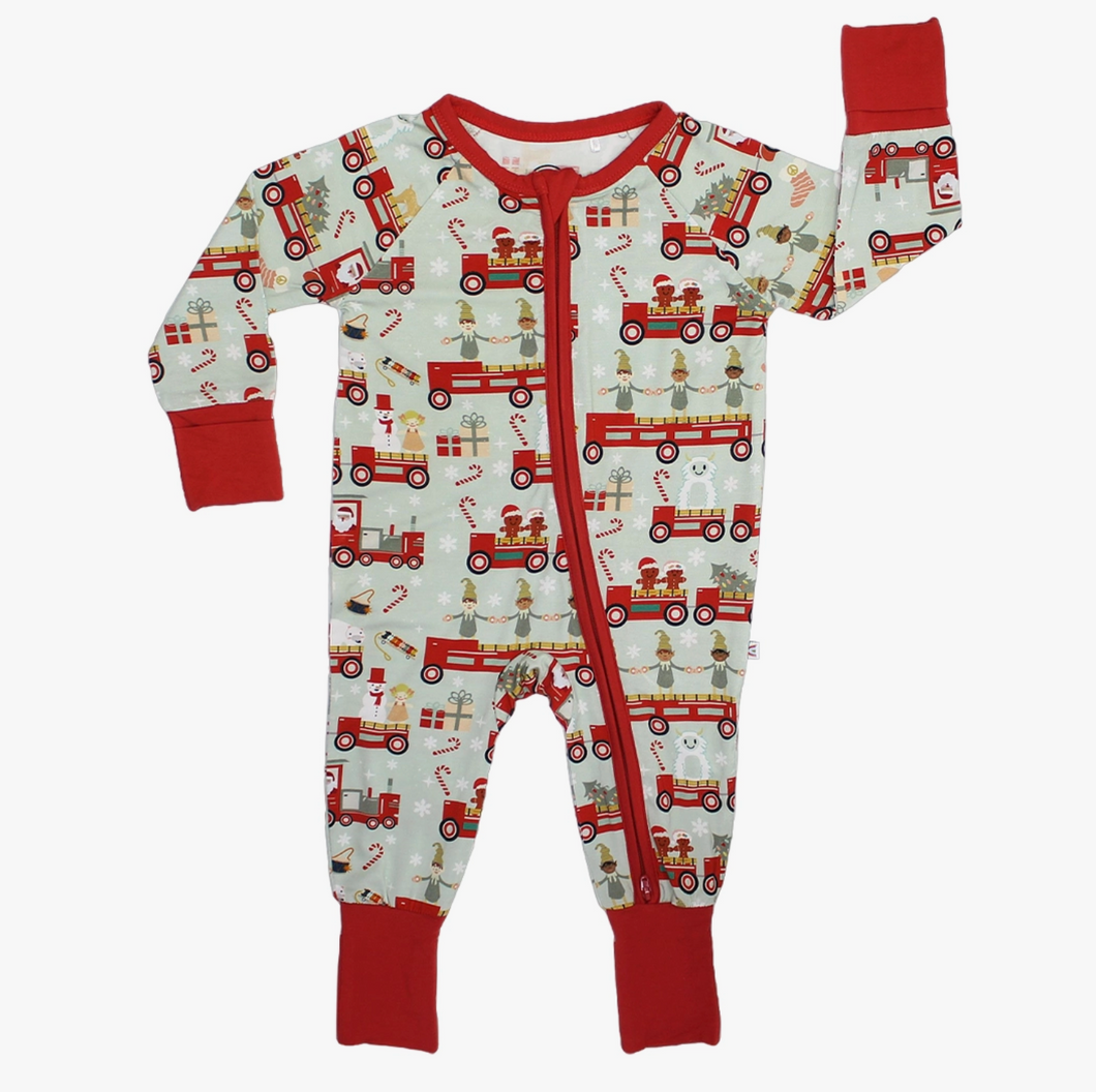 Emerson Zippy Pajamas Christmas Train