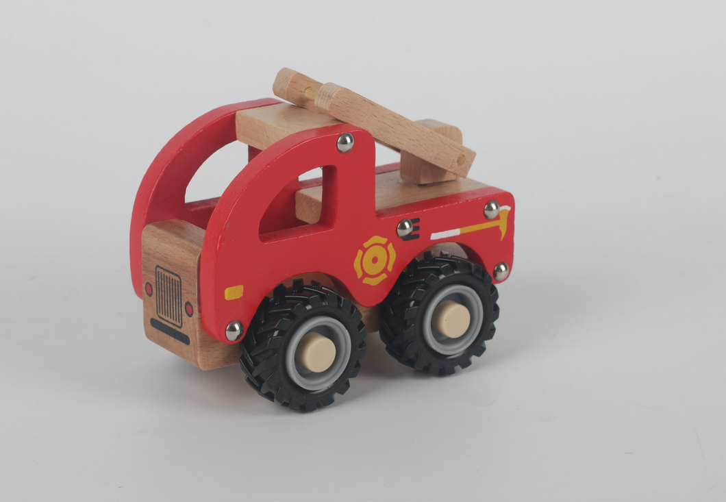 Birchwood Fire Truck Wooden Toy