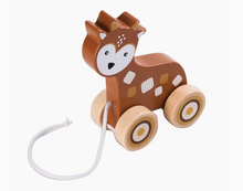 Load image into Gallery viewer, Birchwood Pull Toy Deer
