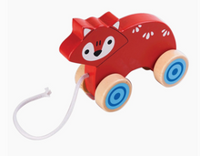Load image into Gallery viewer, Birchwood Pull Toy Fox
