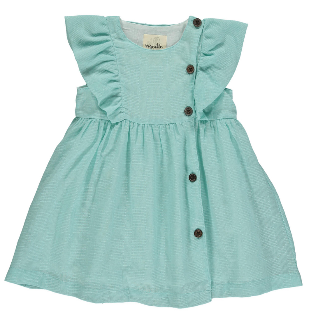 Vignette Geo Dress Aqua