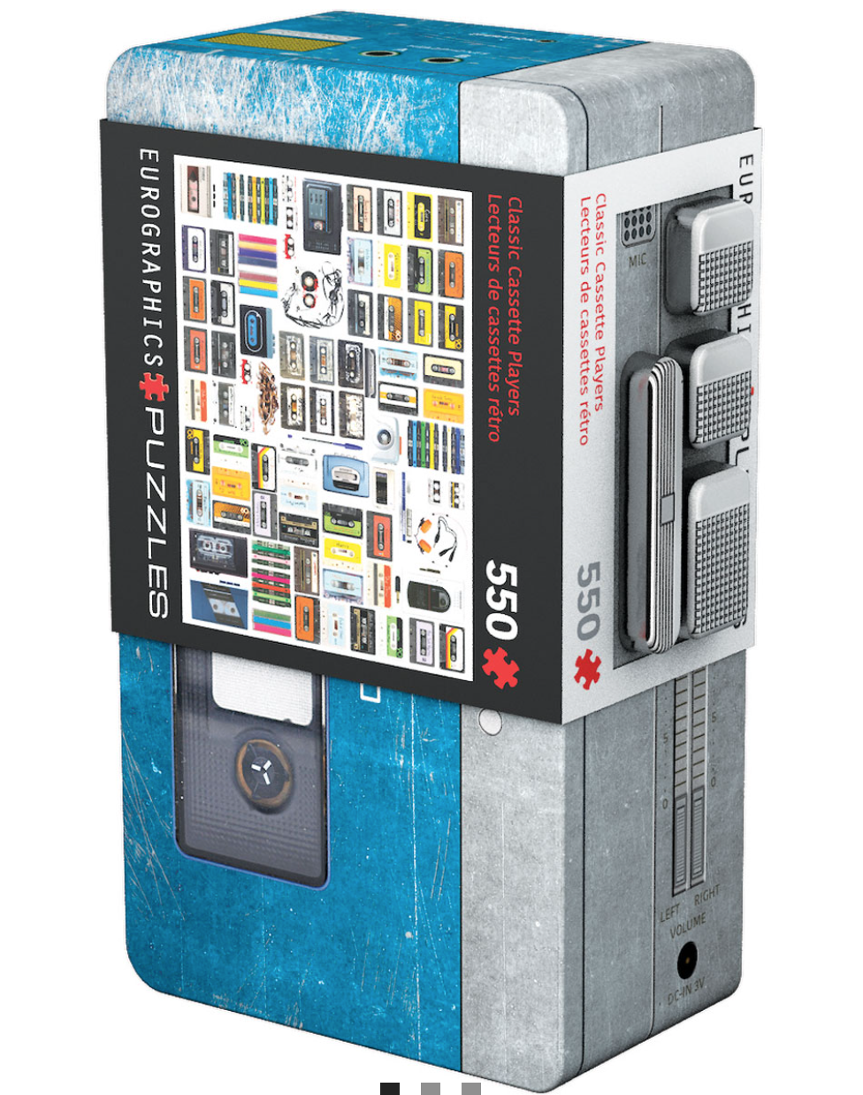 Cassette Player Puzzle with Tin
