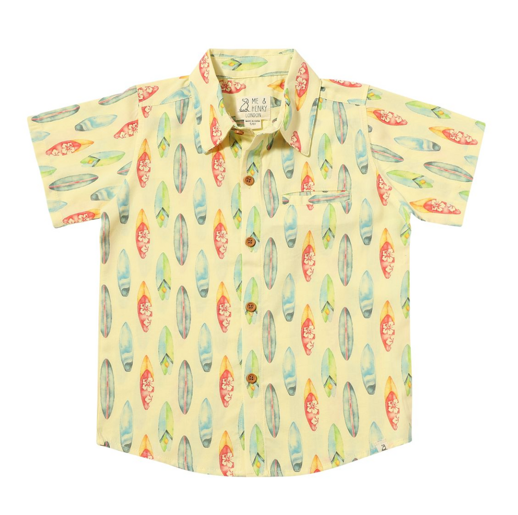 Maui Printed Shirt Lemon Surfboards