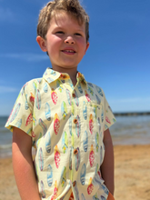 Load image into Gallery viewer, Maui Printed Shirt Lemon Surfboards
