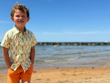 Load image into Gallery viewer, Maui Printed Shirt Lemon Surfboards
