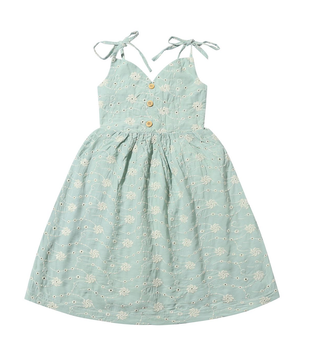 Vignette Penny Dress Blue Eyelet