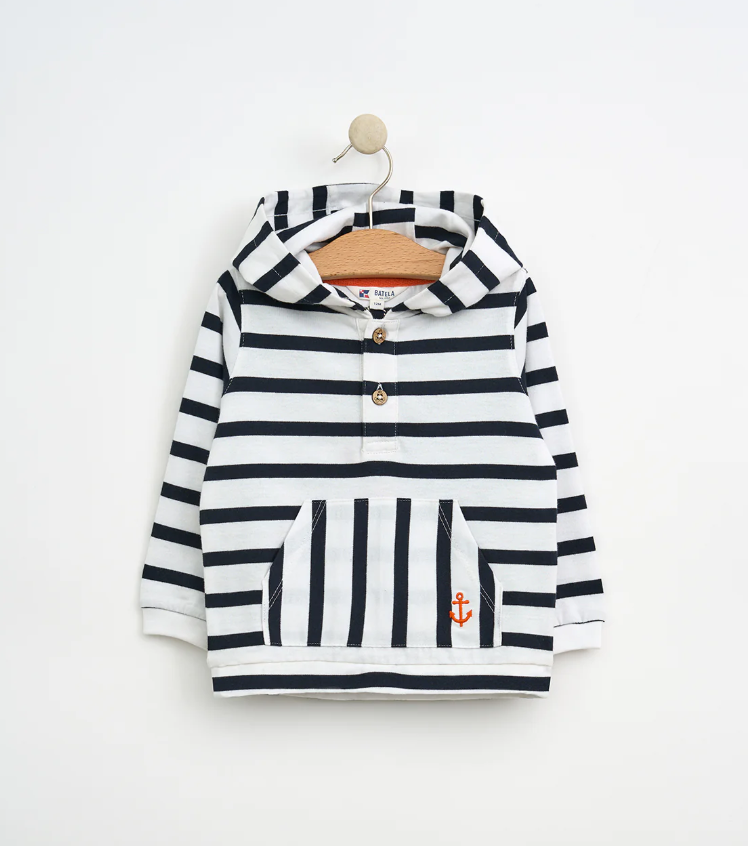 Batela Striped Hoodie