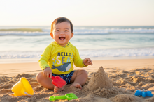 Load image into Gallery viewer, Swimsuit Station Baby Trunks and Rash Guard
